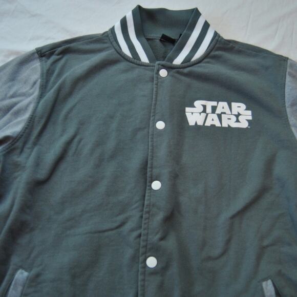 Star Wars Varsity Jacket Full Button Up Medium (No Tag) - Picture 3 of 10